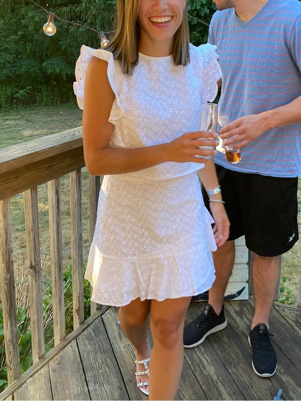 Lily Pulitzer white eyelet skirt set